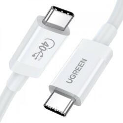 UGREEN cable USB4 40Gb/s USB-C - USB-C PD 100W 0.8m white (US506)