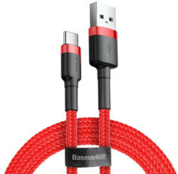 Baseus Cafule Cable durable nylon cord USB / USB-C QC3.0 3A 1M red (CATKLF-B09)