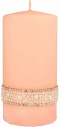 ARTMAN Lumânare decorativă, aur roz, 7x14 cm - Artman Crystal Opal Pearl