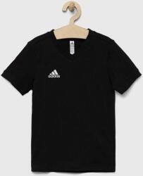 Adidas gyerek pamut póló ENT22 TEE Y fekete, nyomott mintás - fekete 128