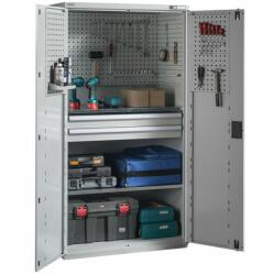 metaloBox TOOL PERFW 2D AC szerszámszekrény 2 polccal és 2 fiókkal (tool perfwall-2/2d)