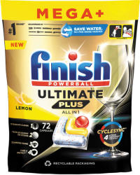 Finish Ultimate Plus All in 1 - Lemon mosogatógép kapszula 72 db