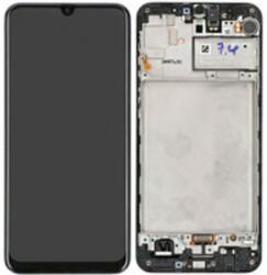 Samsung GH82-22509A Gyári Samsung Galaxy M21 OLED kijelző érintővel Fekete kerettel előlap (GH82-22509A)