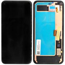  G949-00088-01 Gyári Google Pixel 5 OLED kijelző érintővel fekete kerettel előlap, ragasztóval (G949-00088-01)