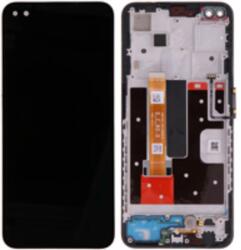 Oppo 4904261 Gyári Oppo A92s / Reno4 Z 5G fekete LCD kijelző érintővel kerettel előlap (4904261)