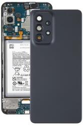 tel-szalk-1929704738 Samsung Galaxy A33 5G SM-A336B fekete OEM akkufedél hátlap, kamera lencse - burkolati elem (tel-szalk-1929704738)