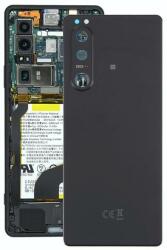  A5033728A Gyári akkufedél hátlap, kamera lencse - burkolati elem Sony Xperia 5 III, fekete (A5033728A)