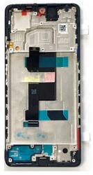  5600010M1600 Gyári Xiaomi Redmi Note 12 Pro Plus OLED kijelző érintővel Fekete kerettel előlap (5600010M1600)