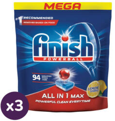 Finish Power All in 1 Lemon mosogatógép tabletta 3x94 db