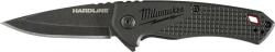 Milwaukee Összecsukható kés sima élű 64 mm, D2 acél, fekete - 1 db (4932492452) - emaki