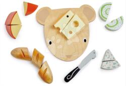 Tender Leaf Toys Tocător de lemn cu brânză Cheese Chopping Board Tender Leaf Toys cu cuțit de la 24 luni (TL8293) Bucatarie copii
