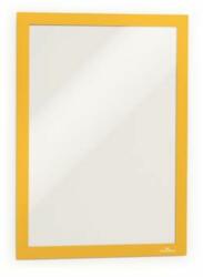 DURABLE Infokeret, A4, öntapadó háttal, DURABLE DURAFRAME® , sárga (DB487204) (487204)