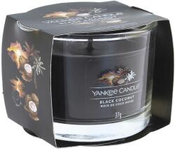 Yankee Candle Black Coconut lumânare votivă în sticlă 37 g
