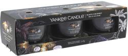 Yankee Candle Black Coconut lumânare votivă în sticlă 3 x 37 g
