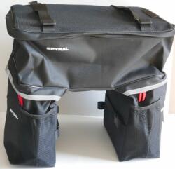 Spyral Tour 55 három részes túratáska hátsó csomagtartóra, 55 liter, fekete