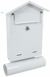 Damech Cutie postala, cu loc pentru ziar, alb, format B6, 23x7x37.5 cm, Damech (SW02TA)