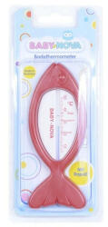 Baby-Nova halacskás fürdővízhőmérő - piros/fehér
