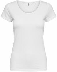  ONLY Női póló ONLLIVE LOVE LIFE Tight Fit 15205059 White (Méret XL)