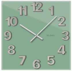 VLAHA Ceas de perete Vlaha VCT1109 din sticlă 40 x 40 cm, verde