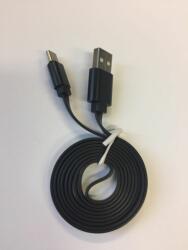 Adatkábel: Univerzális micro usb fekete adatkábel fém csatlakozóval