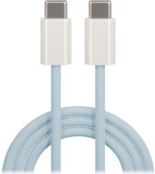 Maxlife MXUC-06 Kábel - Type-C (USB-C) / Type-C (USB-C) kék szövet kábel 1m, 20W