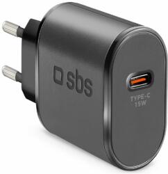 SBS - 15W Töltőadapter USB-C, fekete