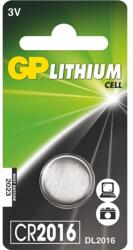 GP Batteries GP CR2016 lítium gombelem 1db/bliszter (B15161) - nyomtassingyen