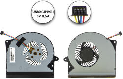 Delta Asus G751JL, G751JM gyári új CPU hűtő ventilátor, beszerelési lehetőséggel, (13NB06G1P19011)