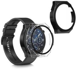 kwmobile Set 2 huse pentru Huawei Watch GT 3 Pro (46mm), Kwmobile, Negru/Transparent, Plastic, 58882.01 (58882.01)