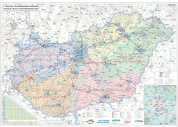 Stiefel Magyarország villamoshálózati keretezett térképe - mindentudasboltja - 61 700 Ft