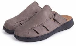 Vlnka Papuci din piele pentru bărbați "Emil" - maro mărimi încălțăminte adulți 45 (15-001208-45)