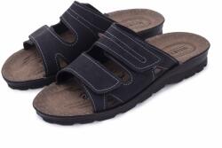 Vlnka Férfi nyári papucs "Ottó" - fekete felnőtt cipő méret 44