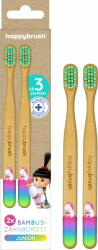 happybrush Bambusz kézi fogkefe - Egyszarvú - 2 db