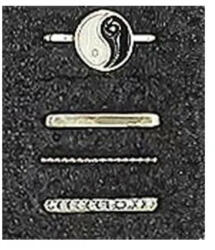 Utángyártott Apple Watch diszítő gyűrű-Jing-Jang mintás (195412)