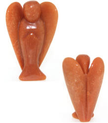  Inger din Aventurin Portocaliu Mineral Natural 74-77 x 47-49 x 19-23 mm - 1 Buc