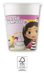 Gabby's Dollhouse, Gabi babaháza papír pohár 8 db-os 200 ml FSC (PNN95756)