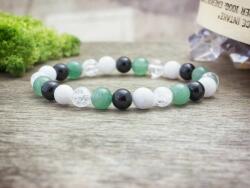 R. M. ékszer Menta szeretetet vegyes ásvány karkötő (13528-RM-18)