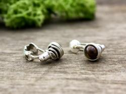 R. M. ékszer Tigrisszem klipsz fülbevaló (5612PK)