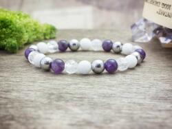 R. M. ékszer Lila vitalitás vegyes ásvány karkötő (13533-RM-15)
