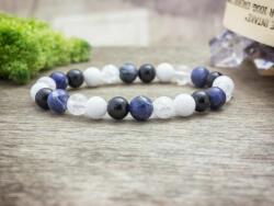 R. M. ékszer Kék szeretet vegyes ásvány karkötő (13535-RM-16)