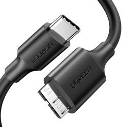 UGREEN micro USB 3.0 kábel - USB-C, 1m (fekete) - szalaialkatreszek