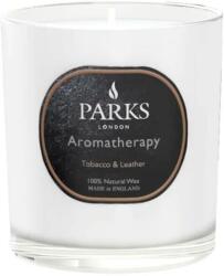 Parks London Lumânare parfumată - Parks London Aromatherapy Tobacco & Leather Candle 220 g