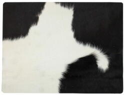  A La Maison Bőr teríték marhabőr mintával, fehér-fekete 30 x 40 cm