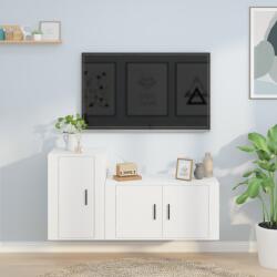 vidaXL 2 részes fehér szerelt fa TV-szekrényszett (3188462)