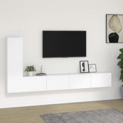 vidaXL 3 részes fehér szerelt fa TV-szekrényszett (3114318) - vidaxl
