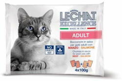 LECHAT Adult beef & salmon 4x100 g
