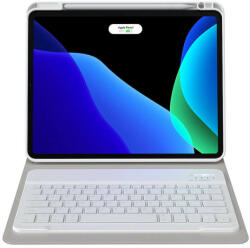 Baseus Brilliance Keyboard Case (ARJK000002) - кожен калъф и безжична блутут клавиатура за iPad Pro 11 M1 (2021), iPad Pro 11 (2020), iPad Pro 11 (2018) (бял)