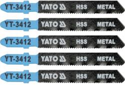 Yato Dekopírfűrészlap fémre T-befogás 21TPI 75/1, 0 mm HSS (5 db/cs) (yt-3412) - emaki