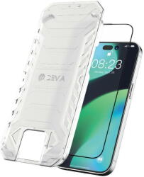 DEVIA Folie Sticla Van Series Full Anti-Static, 9H kit special de montare iPhone 14 Plus / iPhone 13 Pro Max Black (DVFVASIXIVMB) - vexio