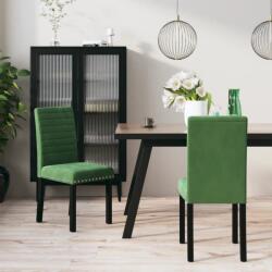 vidaXL Scaune de sufragerie, 2 buc. , verde închis, catifea (336839)